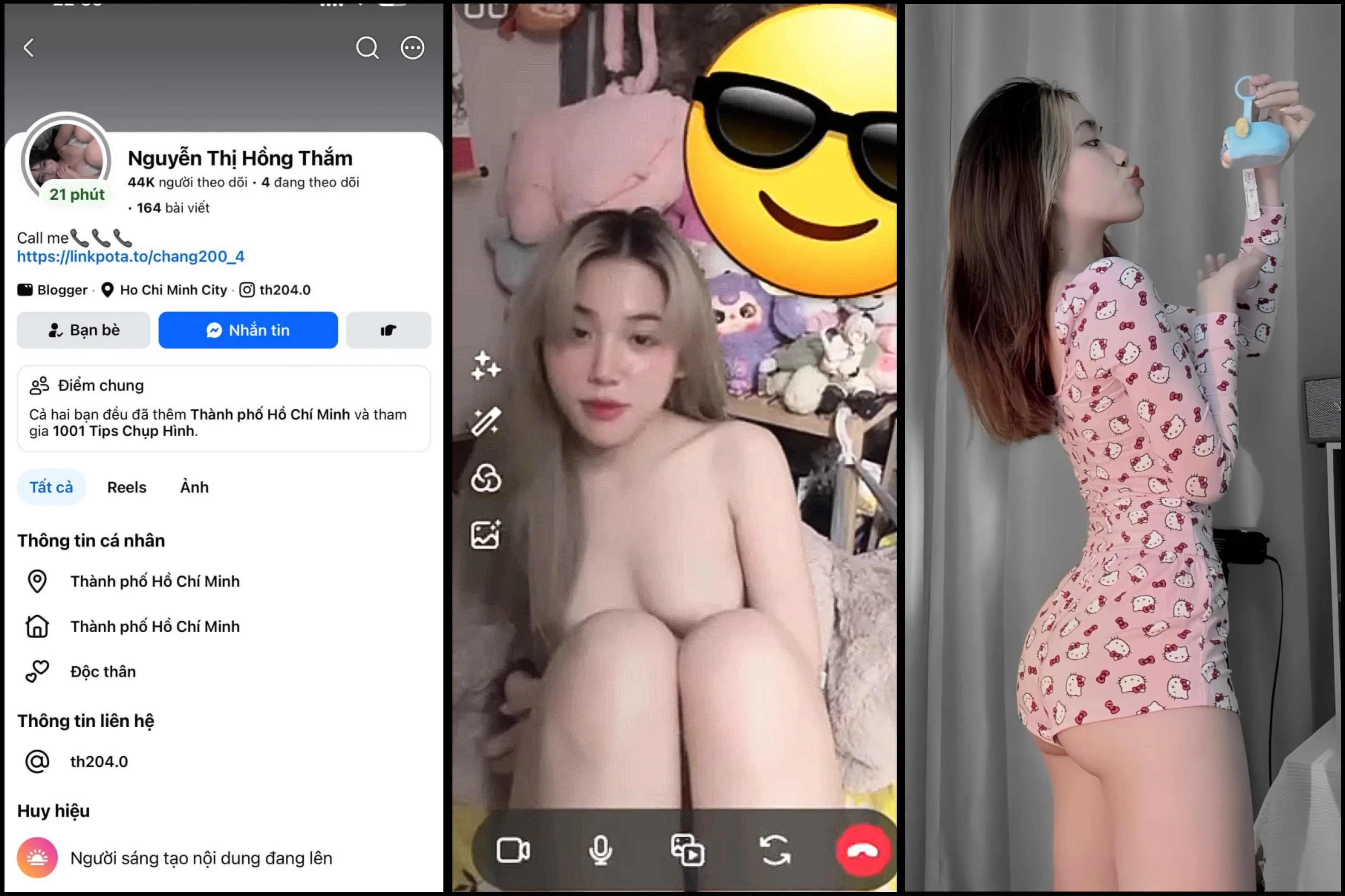 Poster of [Hot] Hot FB tiktok Nguyễn Thị Hồng Thắm call 1 tiếng 1 triệu đắt vkl mà body em nó ngon thật sự full seria clip mới Part 2